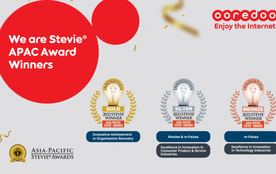 Asia-Pacific Stevie Awards in faahagakohlevey award thakeh Ooredoo in haasil koffi