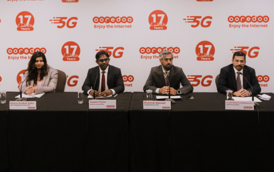 Ooredoo ge 5G network mulhi male' ah fulhaakoh, 5G mobile customers ah 2 guna Data!