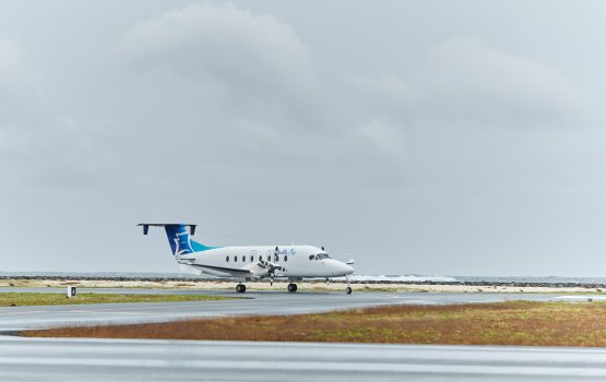 Manta in Hoarafushi Airport ah charter dhathuru thah fashaifi