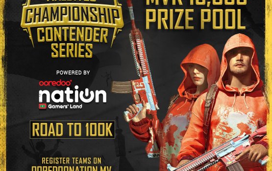 Ooredoo PUBG championship ge contendor series 2 gai register vaan hulhuvaalaifi