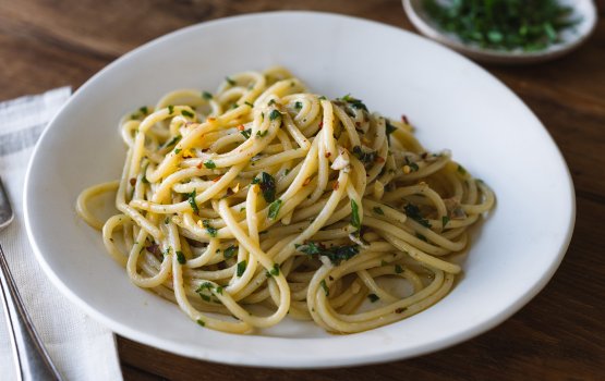 Hukuru malaafaiy: Spaghetti Agli Olio