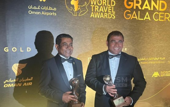 World leading destination award 3 vana faharah Raajje ah