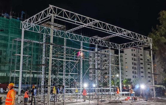 World Cup balan Male' sarahahdhugai behettey  enme bodu screen hulhumaley gai