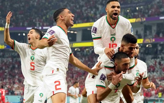 36 aharu ge therey gai furathama faharah Morocco World Cup ge knockout burah