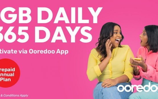 Ooredoo in mulhi aharah jumla 365 gb data !