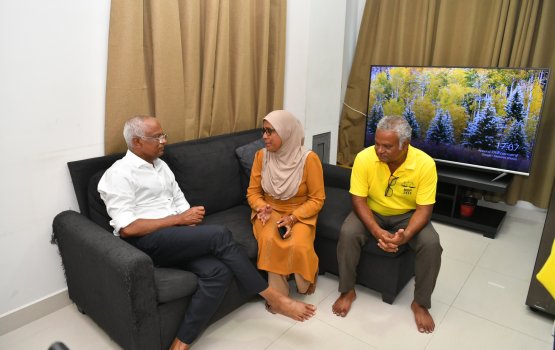 Raees Solih Hulhumale gai ves dhorun dhorah