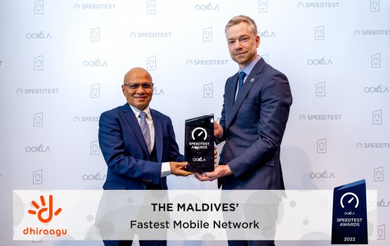 Raajjeyge emme haluvi mobile network award Ookla in dhiraagaa havaalu koffi