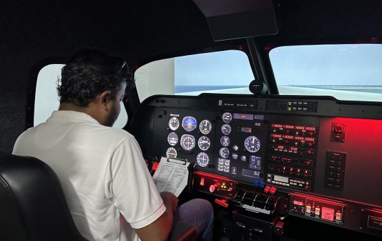Aviation academy in furathama faharah stimulator flight training fashaifi