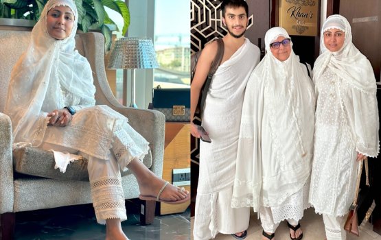 Hina Khan Umra ge mathiveri alhukan adhakoffi 