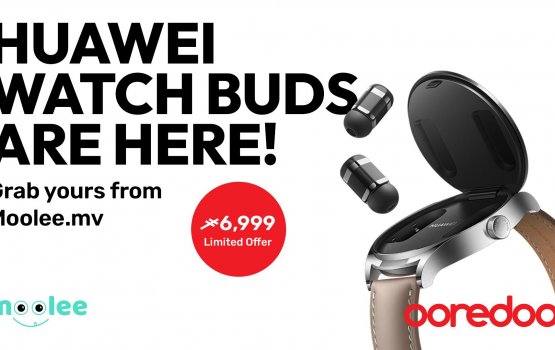 Ooredoo in Moolee in Huawei Watch Buds vikkan fashaifi