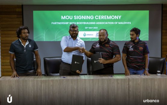 Mi faharu ge mr. maldives ge title sponsor akah abanco
