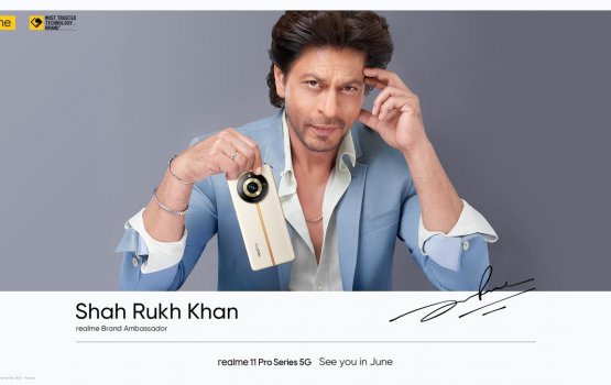 Realme phone ge ambassador akah Shah Rukh 