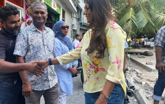 Raees Solih ge campaign harakaathan Male’ aai rahrashugai kuriah dhanee