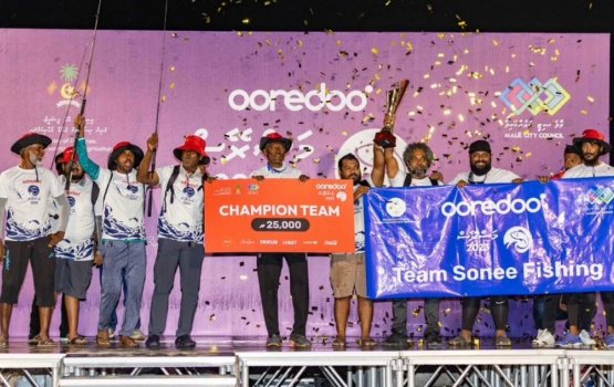 Ooredoo Mas Race ge Male' champion akee Sonee Fishing 