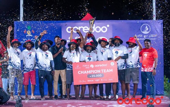 Oooredoo mas race kulhudhuffushi city ge champion kan hoadhee team bulhi kendi