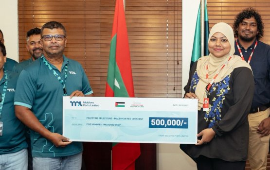 Palestine ah ehee vumah MPL in 500,000 rufiya hadhiyaa kohffi
