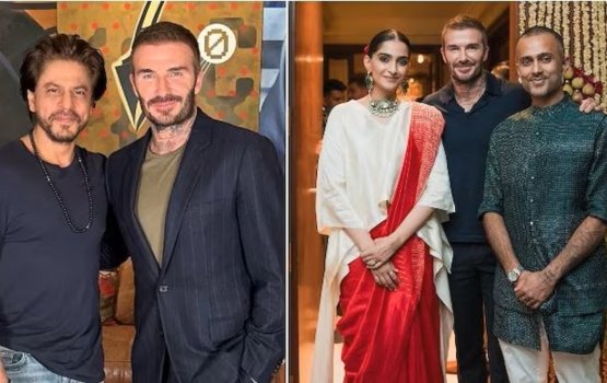 David Beckham haassa shukureh Shah Rukh Khan aa Soanam Kapoor ah