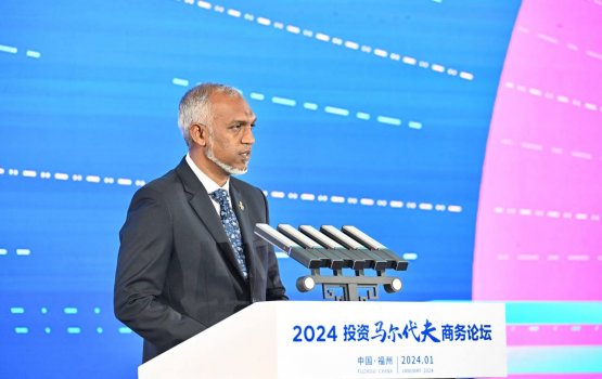 China aky Raajje ge tharaggee ge baiveri eh: Raees Muizzu