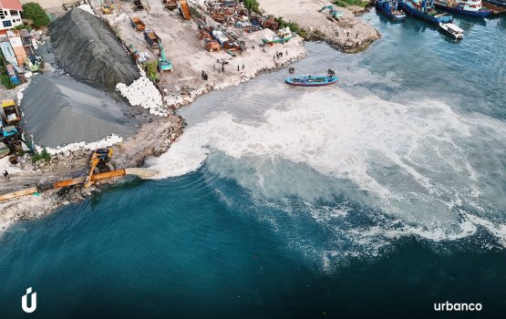 Thilafushi 2 vana fiyavahi bin hikkun: 25 dhuvahun 5.9 hector ge bin 25 dhuvahun hikkaa ninmaee