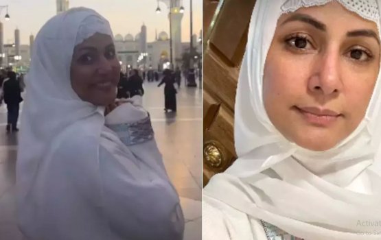 Hina Khan umrah ge alhukan adhaa kohfi