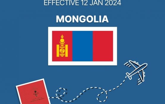 Visa aai nulai dhivehinnah mongolia ah mihaaru dheveyne
