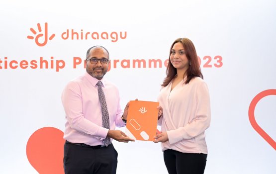 Dhiraagu apprenticeship program ninmi 13 meehakah certificate dheefi 