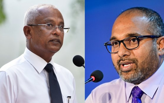 PG ah dhin hamalaa aa gulhigen kureege Raees Solih aa suvaalu kuranee