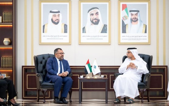 Abu Dhabi Fund in ithuru ehee hoadhan Minister Zameer Dubai gai