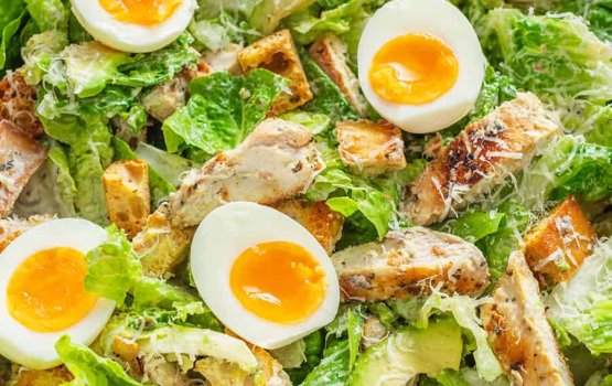 Recipe: Low fat Chicken Caesar salad
