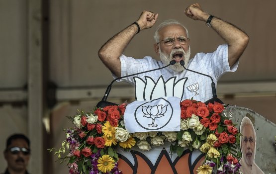 Lafaa kurun thah dhakkanee mifaharu ves Modi inthikhaabu kaamiyaabu kuravvaane kamah