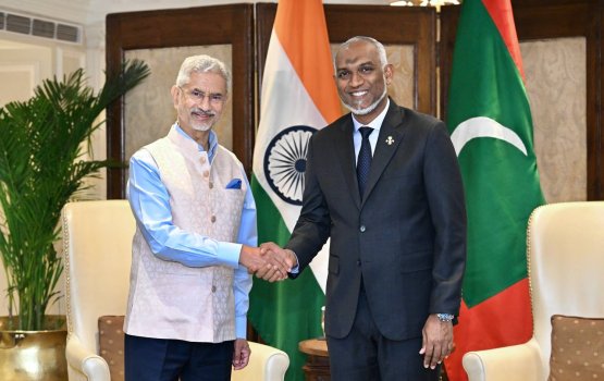 Raees muizzu aa eku varah ragalhu mashvaraa thakeh kurevunu: jaishankar