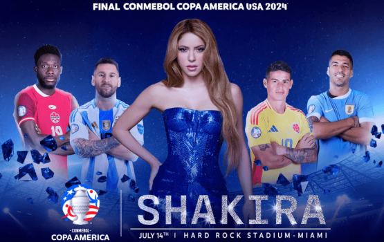 Shakira ge husha'elhumaka eku Copa America ge final July 15 gai!