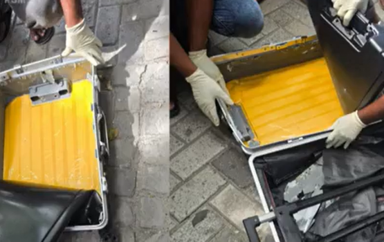 15 kilo ge Drug airport in athulaigane, 2 meehaku hayyarukoffi