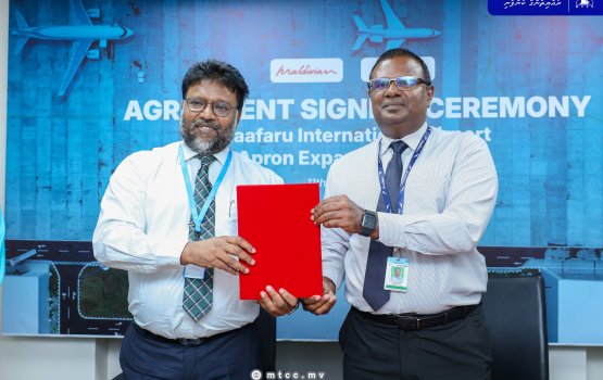 Maafaru Airport ge Apron bodu kurumuge msakkai MTCC ah