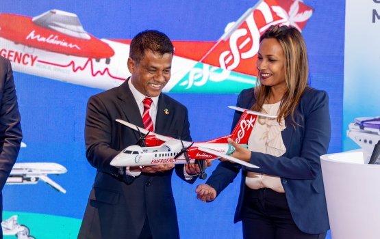 Ooredoo in air ambulance ah 16 million rufiyaa ge equipment hadhiyaa koffi