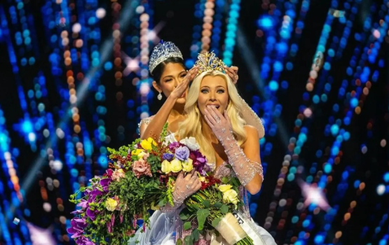 Mi aharuge miss universe ah Denmark ge Victoria hovijje