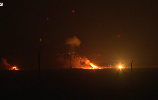 Israel in Syria ah bomuge hamalaathakeh dheefi