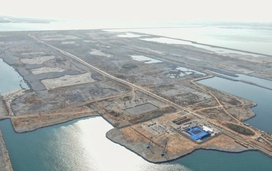 China in dhuniyeyge emme bodu artificial island airport alhanee 
