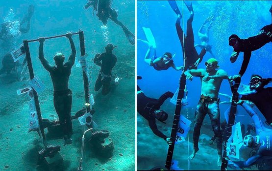 Misruge free diver eh pullup kurumuge record hoadhaifi