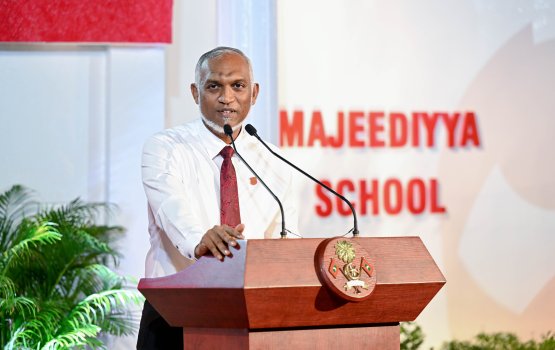 Majeedhiyya school akee rajjeyge nizaamee thauleemuge ungu: Raees Muizzu
