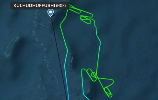 Kulhudhufuttah dhiya flight eh moosun goasve amburaa Male' ah 