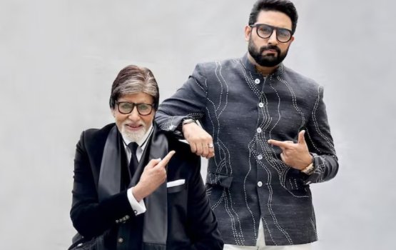 Amitabh ge huhtumeh nei thaureef, dharifulhu Abhishek ah!