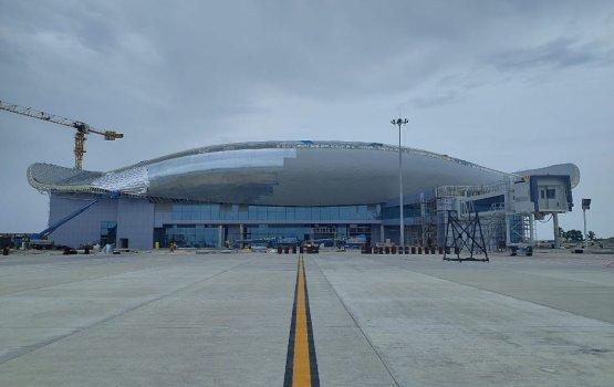 Hanimaadhoo airport ge aa terminal maadhamaa in feshigen beynun kuran fashanee