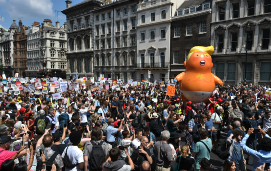 Trump UK ah vadaigennevumun London gai muzaahara kuranee