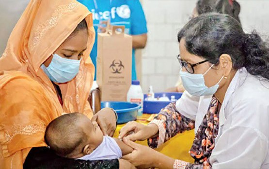 Bangaldesh gai kuda kudhinnah Typhoid vaccine dheyn bodu campaign eh fashaifi