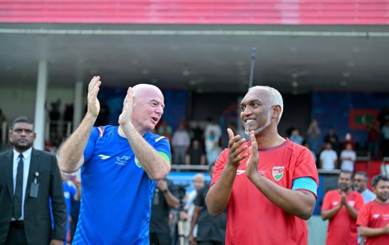 Raajjey ge football kuri aruvan ehbaarulun dheyne kamah Infantino vidhaalhuvi