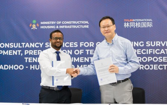 Addu bridge ge designing aai survey ge massakai china ge kunfunyakaa havaalu koffi