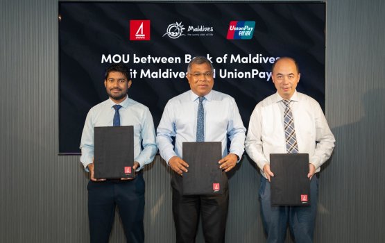 Raajje isthihaaru kuan china ge union pay aa eku ves ebbasvumeh