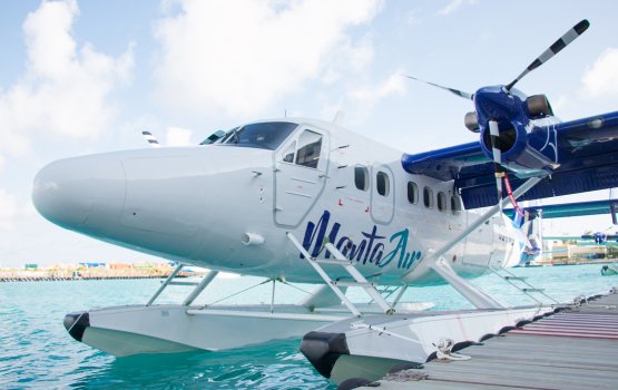 Huhdha nethi Seaplane platform eh elhumun Manta Air joorimana kohfi
