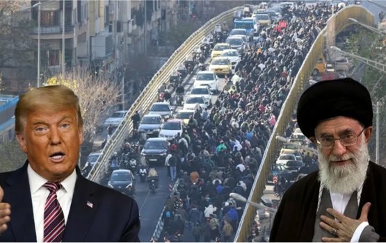 Iran gai kura muzahara thakai gulhigen Trump dhin inzaaru kuhverikuran govaaalaifi